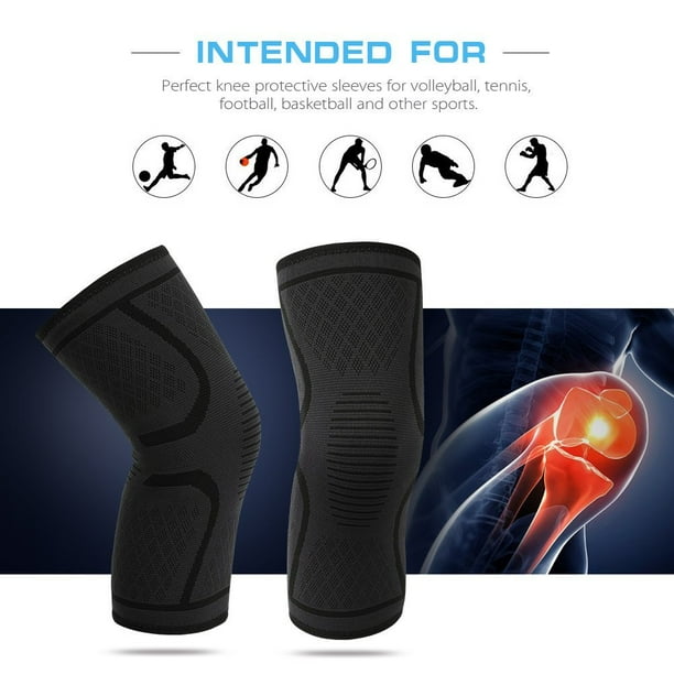 Knee Brace Compression Sleeves Support Sports Joint Injury Pain Relief Arthritis